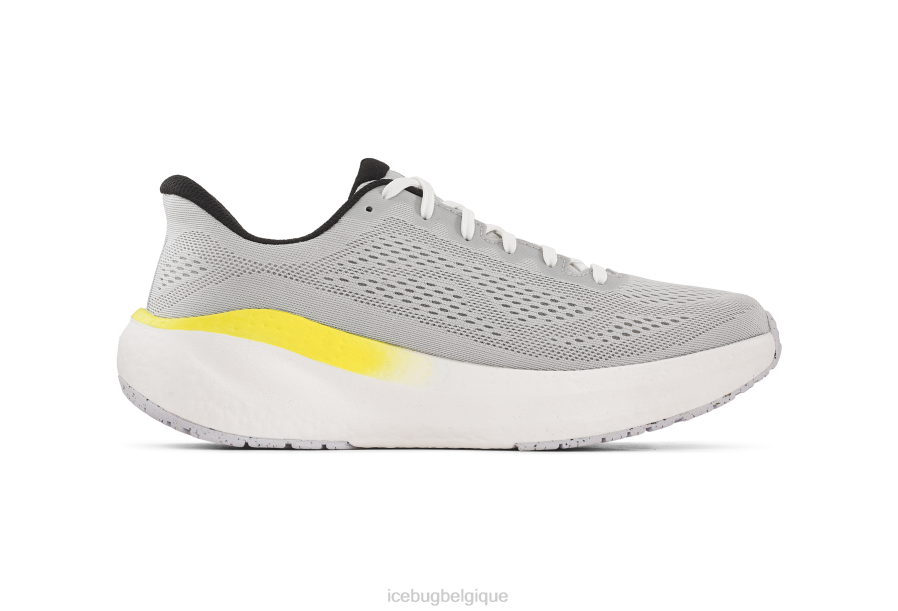 chaussure Icebug aura rb9x en cours d'exécution gris clair/citron vert femmes R064J1