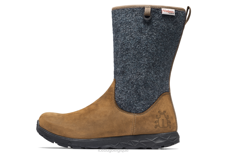 chaussure Icebug laine michelin bosquet café/gris femmes R064J40
