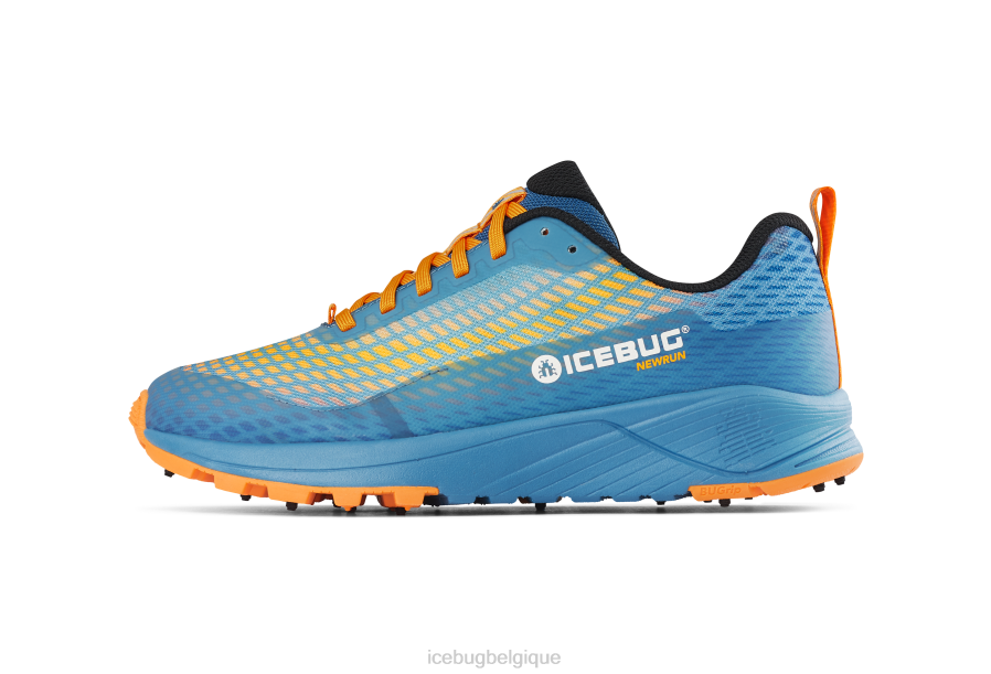 chaussure Icebug bugrip de nouvelle exécution bleu brume/orange Hommes R064J76