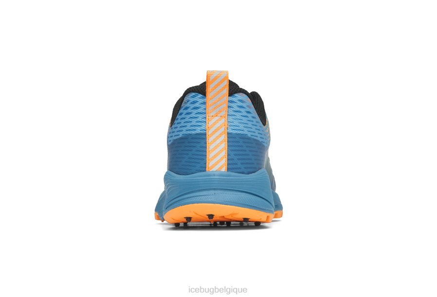 chaussure Icebug bugrip de nouvelle exécution bleu brume/orange Hommes R064J76