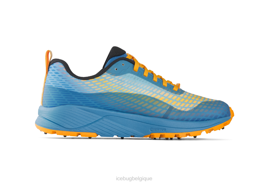 chaussure Icebug bugrip de nouvelle exécution bleu brume/orange Hommes R064J76