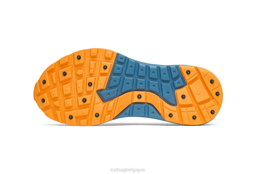 chaussure Icebug bugrip de nouvelle exécution bleu brume/orange Hommes R064J76