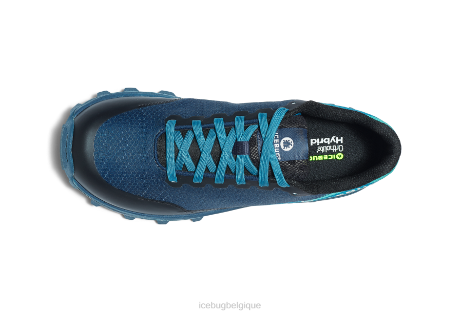 chaussure Icebug bugrip python6 bleu foncé/menthe Hommes R064J68