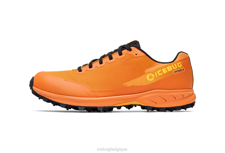 chaussure Icebug bugrip python6 mangue/noir Hommes R064J69