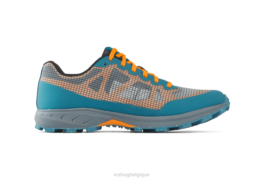 chaussure Icebug python6 rb9x pétrole/orange Hommes R064J58
