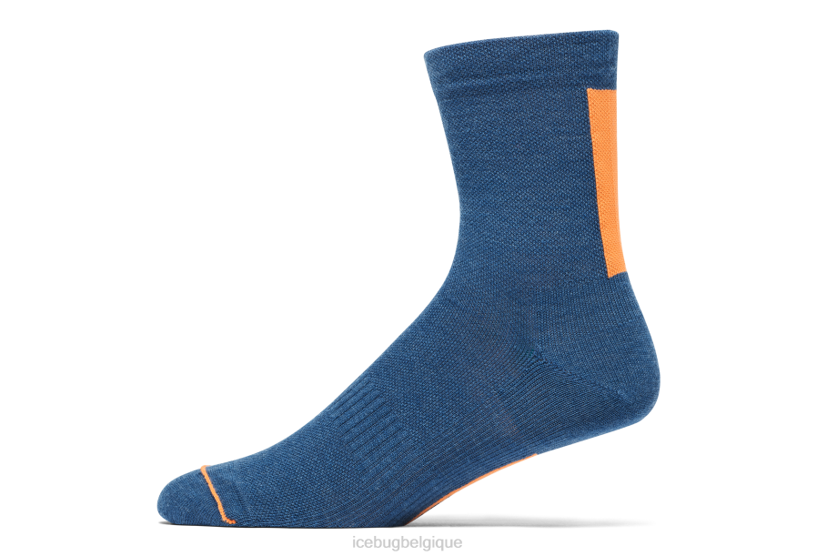 accessoire Icebug chaussette mérinos trail bleu orage unisexe R064J94