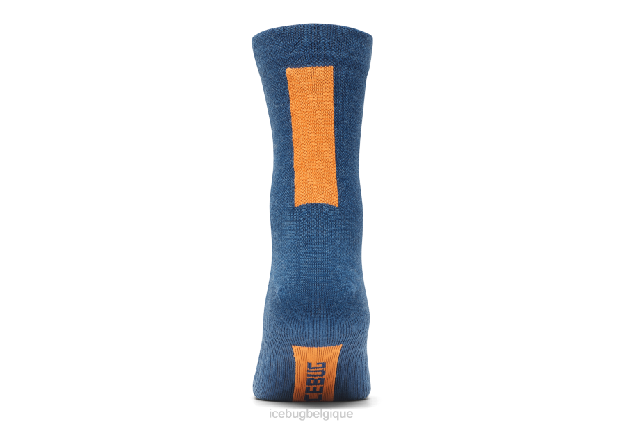 accessoire Icebug chaussette mérinos trail bleu orage unisexe R064J94